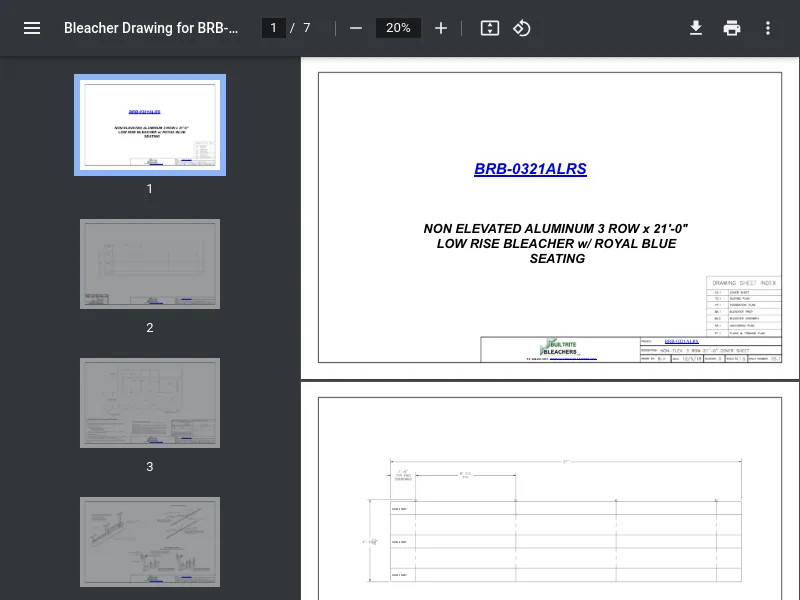 thumbnail image for Drawing w/ Measurements (L x W x H)