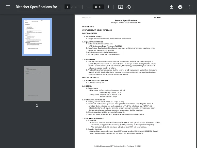 thumbnail image for Specifications