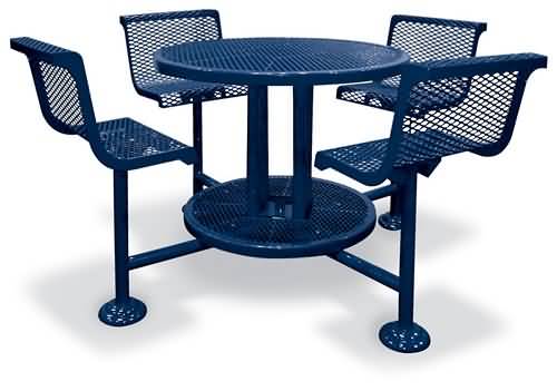 image of 46in Round Bar Height Table W/Chairs,
