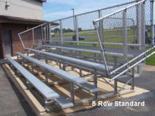 5 row standard bleachers